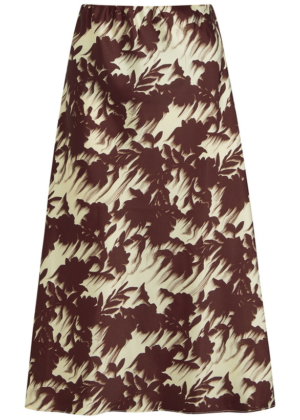 Photo: Marques' Almeida Light Weight Drill Satin Midi Slip Skirt White