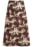 Marques' Almeida Light Weight Drill Satin Midi Slip Skirt White