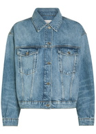 Anine Bing Quincy Panelled Denim Jacket Blue