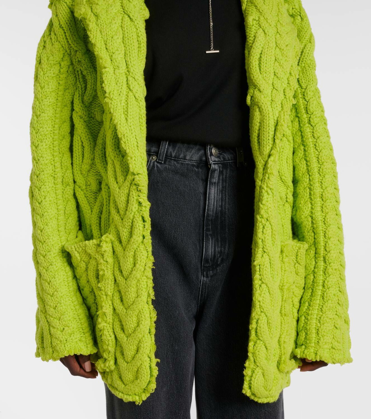 トップス ALEXANDRER McQUEEN / Blouson cardigan Shop Alexander McQueen Ribbed Knit Zip-Up Cardigan on Sale