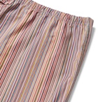 PAUL SMITH - Striped Cotton Drawstring Pyjama Shorts - Multi