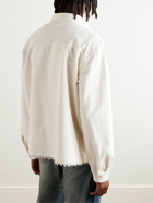 John Elliott - Hemi Frayed Cotton-Canvas Shirt - White