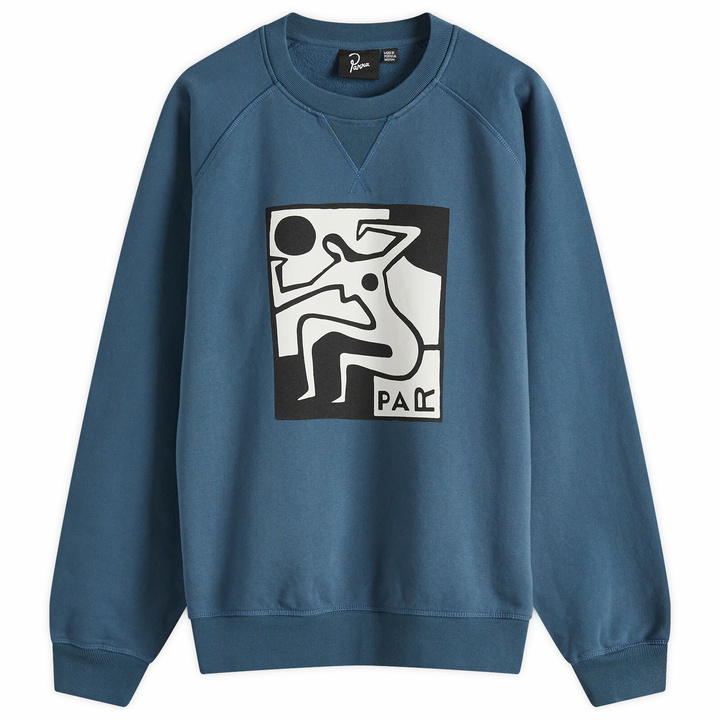 Photo: By Parra Men's Ball Sports Crew Neck Sweatshirt in Dark Blue