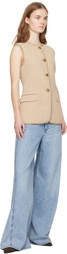 rag & bone Beige Bartlet Vest