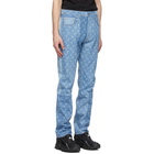 Marine Serre SSENSE Exclusive Blue Allover Moon Jeans