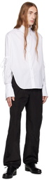 Carlota Barrera White Drawstring Shirt