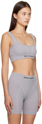 Heron Preston Gray Active Bra