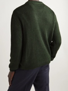 Missoni - Logo-Intarsia Ribbed Hemp-Blend Sweater - Green