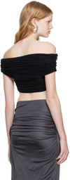 Atlein Black Pleated Camisole