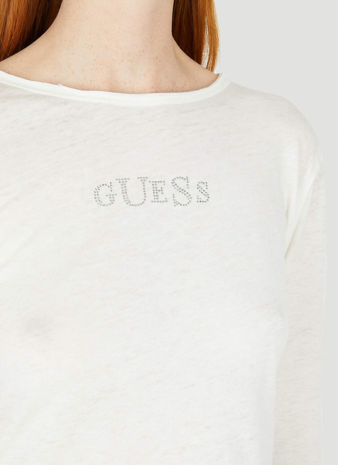Guess USA Logo Long Sleeve T-Shirt