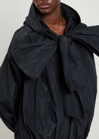 Moncler Pecher Bow-effect Hooded Shell Jacket Dark Blue