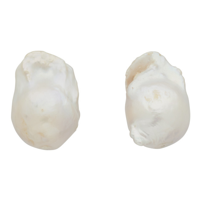 Photo: Monies Silver Baroque Pearl Earrings