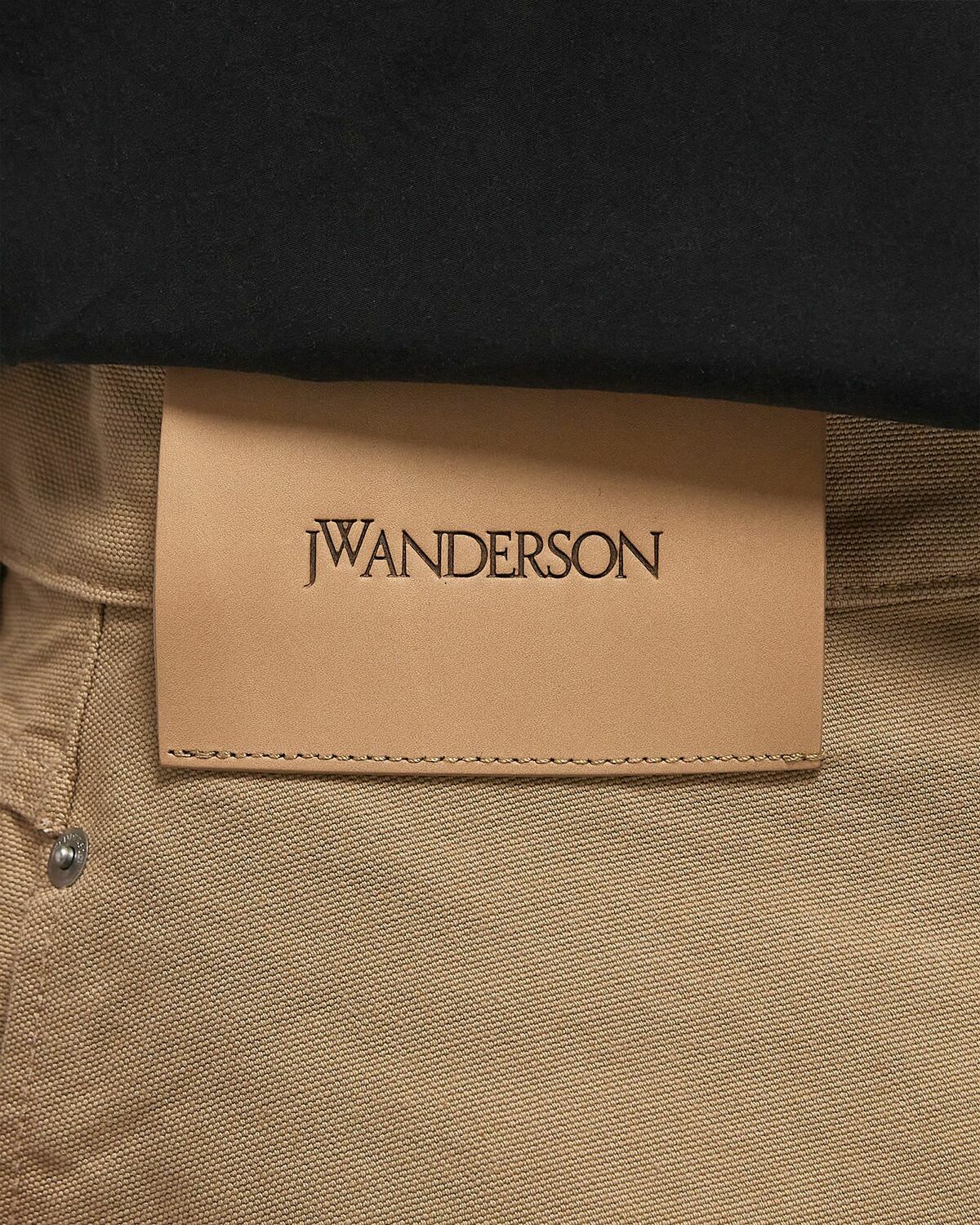JW Anderson TWISTED WORKWEAR SHORTS Beige Mens Casual Short