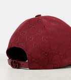 Gucci GG leather baseball cap