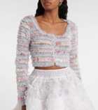 Susan Fang Ruffled cropped cardigan