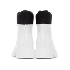 Joshua Sanders White Patent Velar Boots