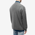 Gucci Men's Cashmere Patch Logo Cardigan in Grey