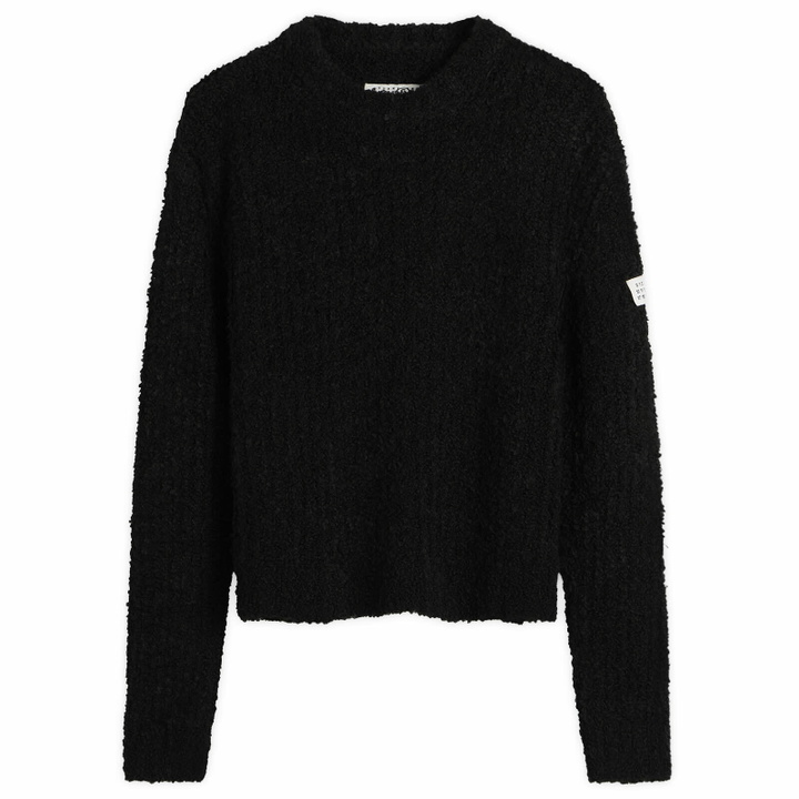 Photo: MM6 Maison Margiela Women's Textured Rib Knit Jumper in Black