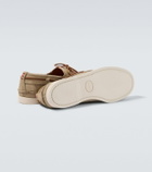 Kiton Suede boat shoes