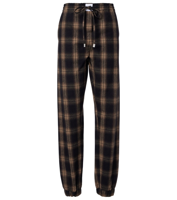 Photo: The Attico Checked cotton sweatpants