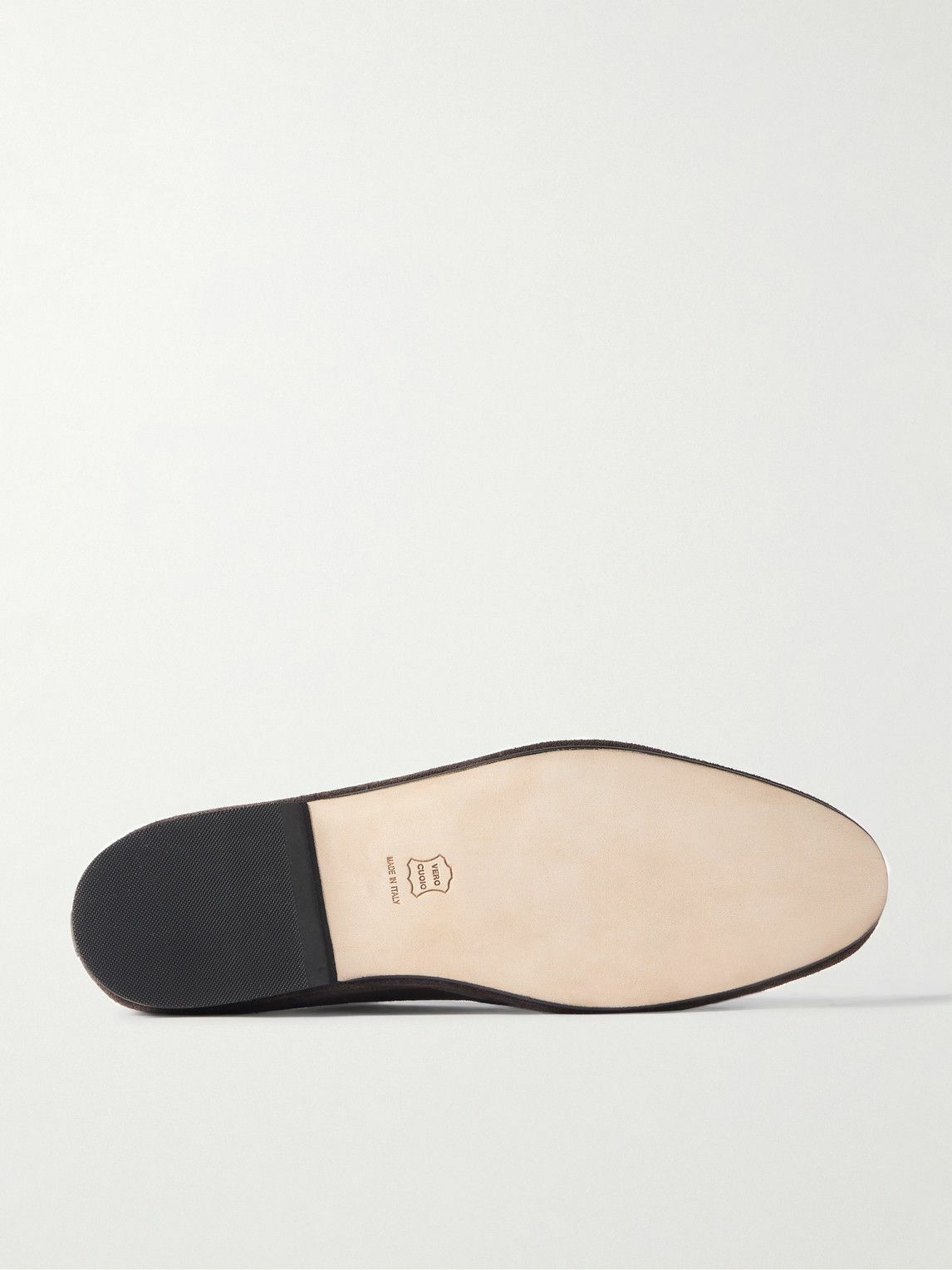 Rubinacci - Marphy Tasselled Leather-Trimmed Suede Loafers - Brown