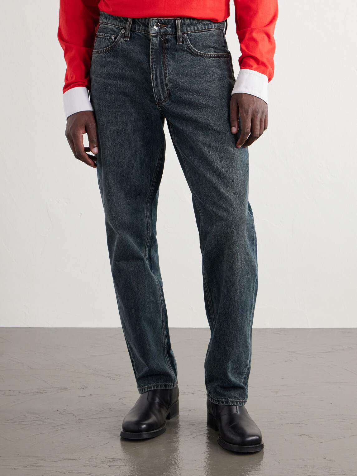 Rag & Bone - Fit 4 Authentic Straight-Leg Jeans - Blue