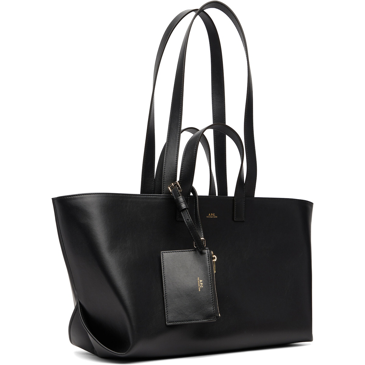 A.P.C. Black 'Le Drummer' Tote