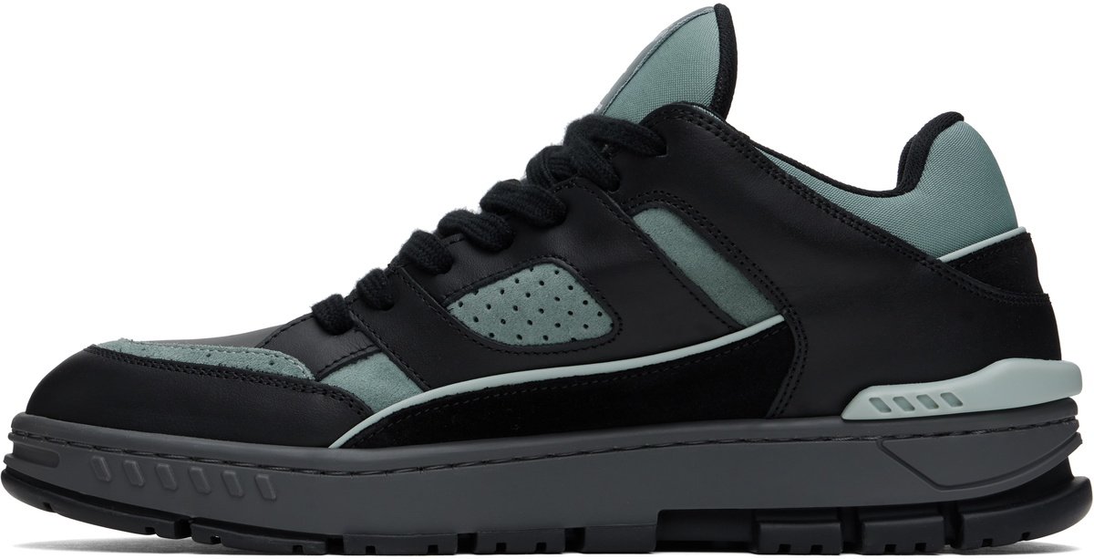 【関税込み】Axel Arigato ブラック Area Lo スニーカー Axel Arigato Black & Green Area Lo Sneakers Axel Arigato