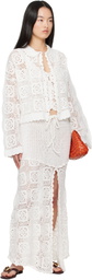 Holzweiler White Rosie Crochet Cardigan