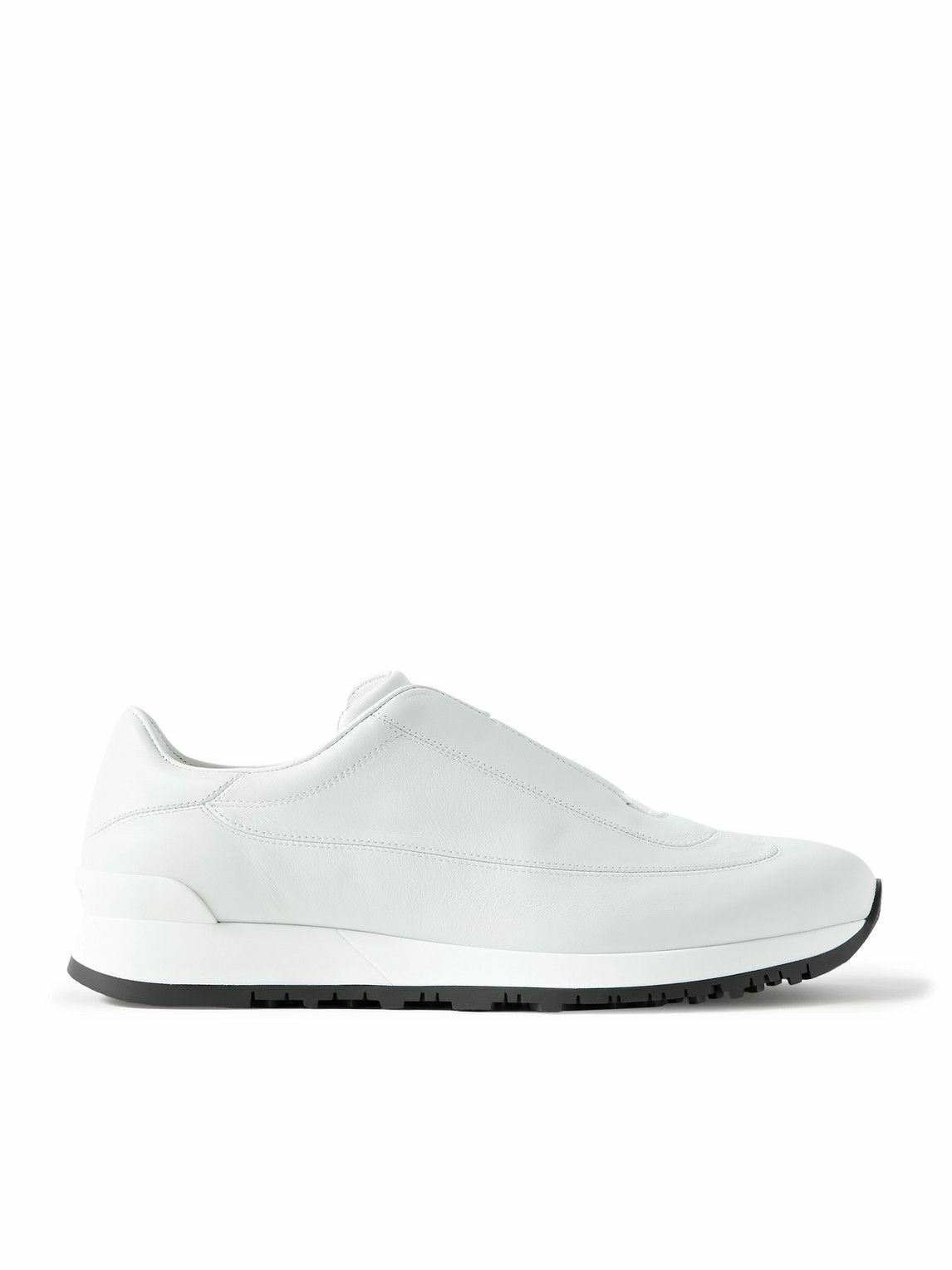 John Lobb - Lift Leather Slip-On Sneakers - White