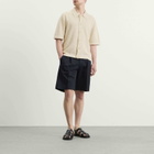 Corridor Men's Pointelle Knit Shirt in Natural