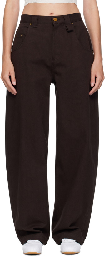 Photo: WILLY CHAVARRIA Brown Tapered Bad Girl Jeans