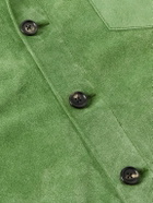 BODE - Suede Overshirt - Green