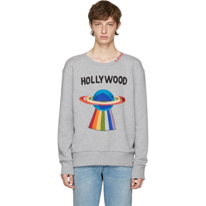 Photo: Gucci Grey Hollywood Saturn Sweatshirt 
