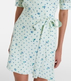 Alessandra Rich Floral silk minidress