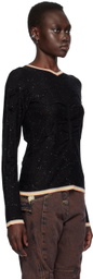 Kiko Kostadinov Black Zabriskie Long Sleeve Sweater