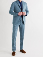 BOGLIOLI - Slim-Fit Unstructured Cotton-Blend Twill Suit Jacket - Blue