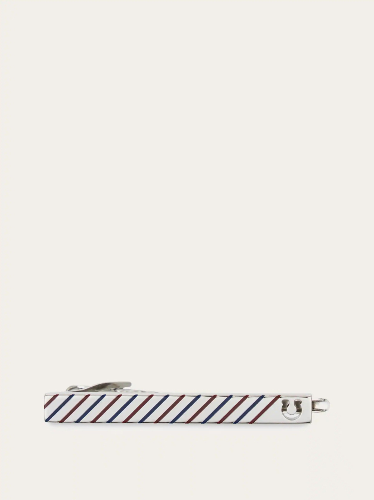 Ferragamo Mens Gancini tie pin in Red
