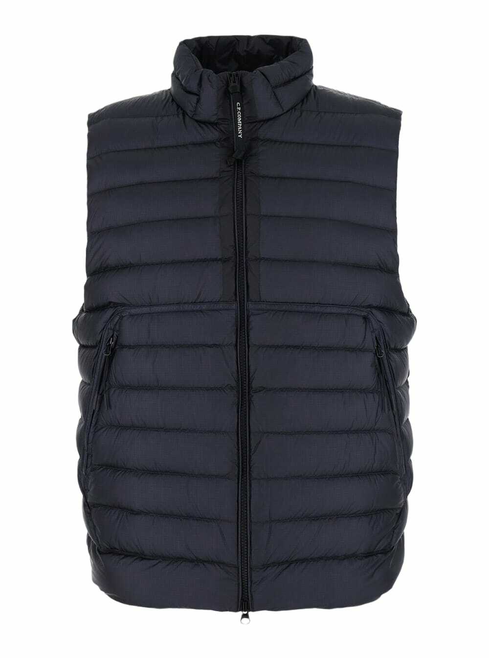 C.P. Company Men's CS II Multipocket Logo Vest in Black C.P.