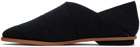 132 5. ISSEY MIYAKE Black Tatami Loafers