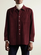 Anderson & Sheppard - Cotton-Corduroy Shirt - Burgundy