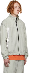 Helmut Lang Grey Nylon Track Jacket