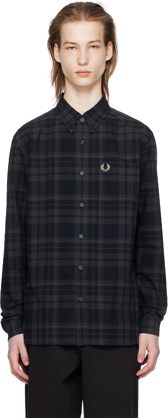 Photo: Fred Perry Black Check Shirt
