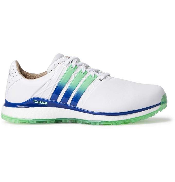 Photo: ADIDAS GOLF - Tour360 XT-SL 2.0 Wide-Fit Leather Spikeless Golf Shoes - White
