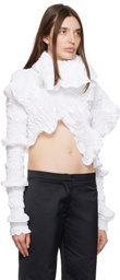 Feben White Twist Blouse