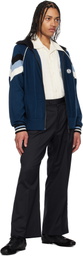 RICE NINE TEN Blue Knitting Track Jacket