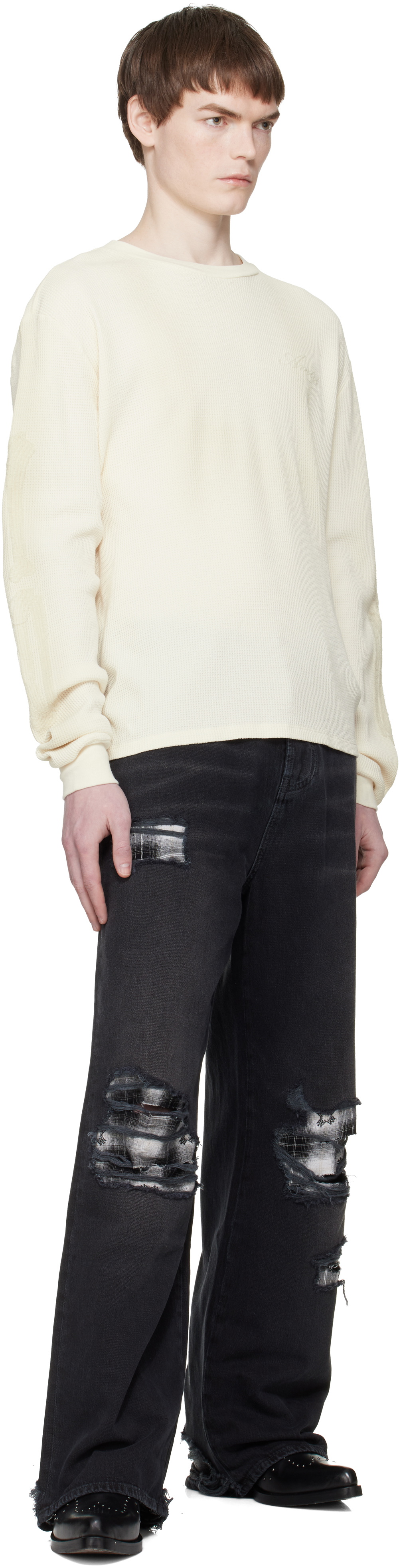 AMIRI Off-White Bones Long Sleeve T-shirt