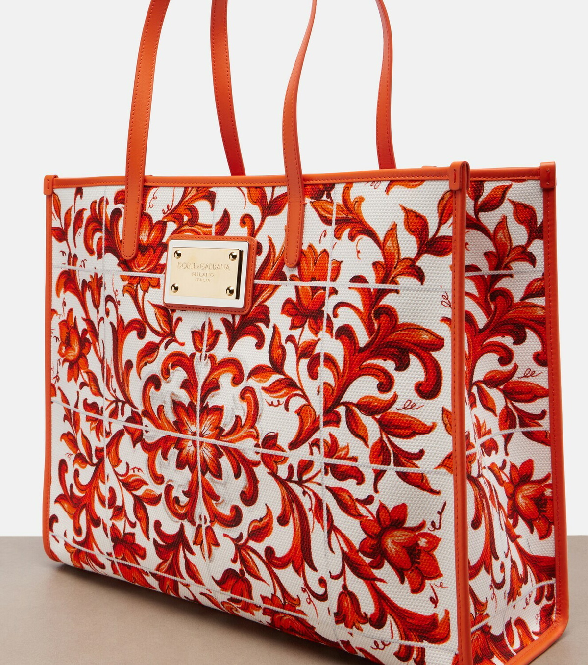 Dolce&Gabbana Shopping Large printed canvas shopper
