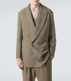 Giorgio Armani Cotton and wool-blend blazer
