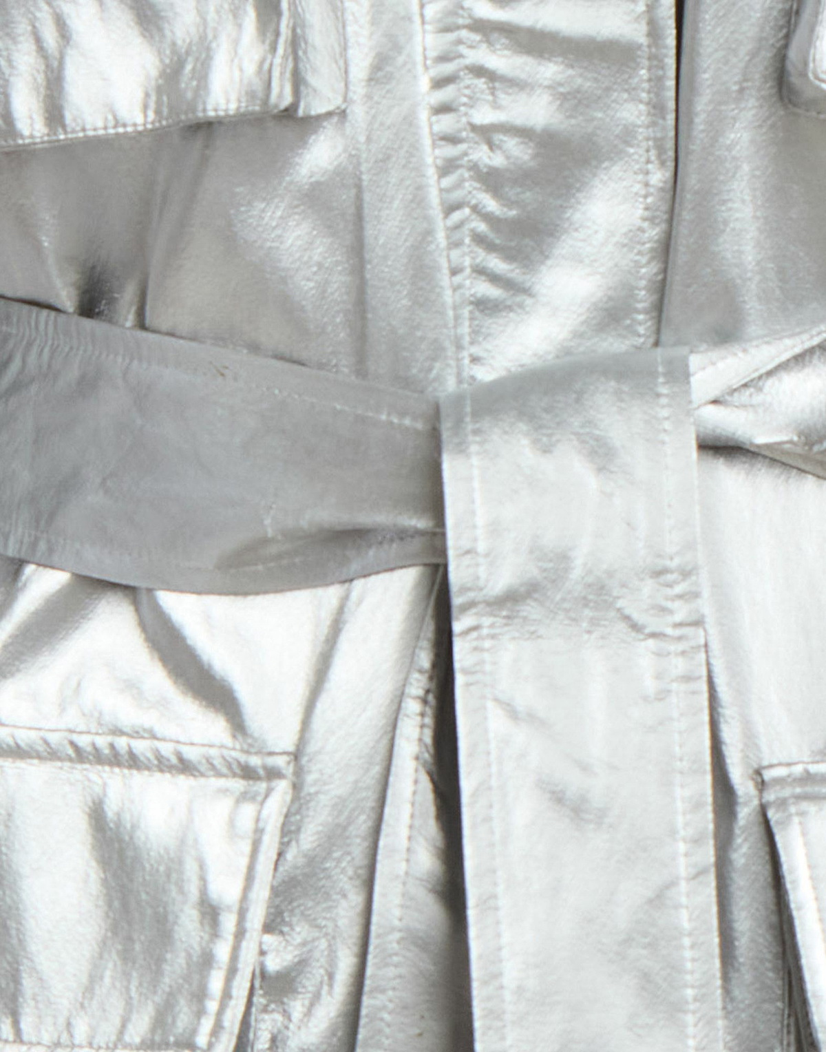 Jijil Womens Overcoat & Trench Coat in Silver